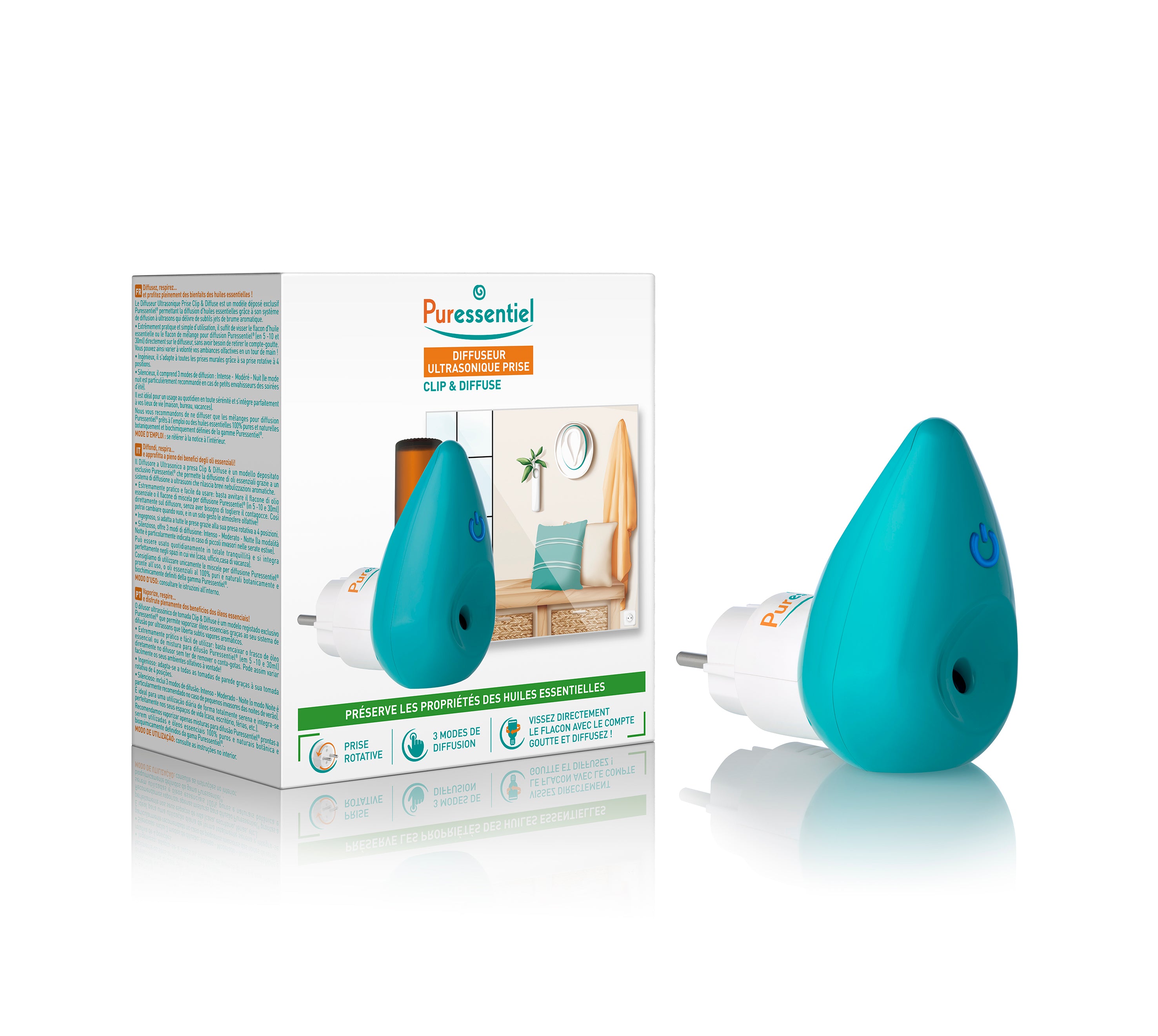 Diffusore Ultrasonico a presa Clip&Diffuse
