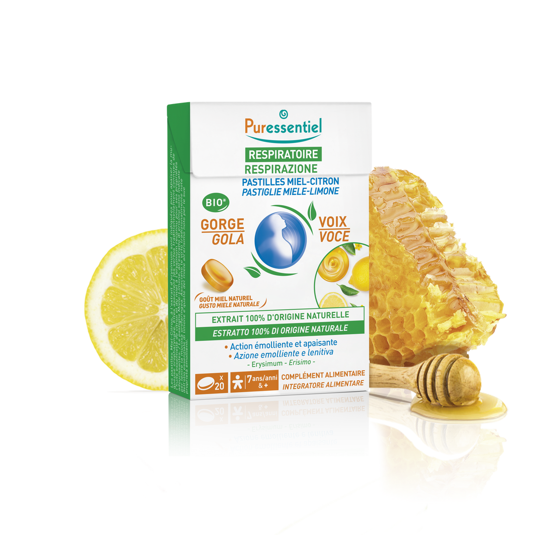 Respirazione Pastiglie Miele Limone